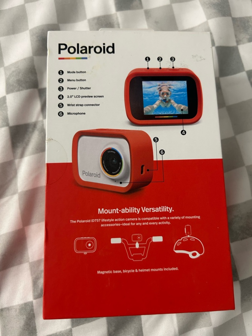 Polaroid iD757 Lifestyle Sport Action Camera